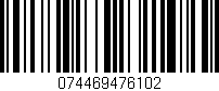 Código de barras (EAN, GTIN, SKU, ISBN): '074469476102'