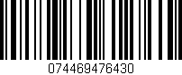 Código de barras (EAN, GTIN, SKU, ISBN): '074469476430'