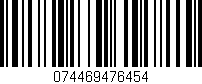 Código de barras (EAN, GTIN, SKU, ISBN): '074469476454'
