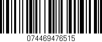 Código de barras (EAN, GTIN, SKU, ISBN): '074469476515'