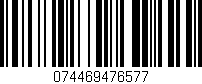 Código de barras (EAN, GTIN, SKU, ISBN): '074469476577'