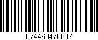 Código de barras (EAN, GTIN, SKU, ISBN): '074469476607'