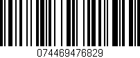Código de barras (EAN, GTIN, SKU, ISBN): '074469476829'