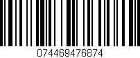 Código de barras (EAN, GTIN, SKU, ISBN): '074469476874'