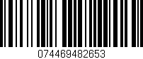 Código de barras (EAN, GTIN, SKU, ISBN): '074469482653'