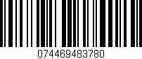 Código de barras (EAN, GTIN, SKU, ISBN): '074469483780'