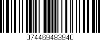 Código de barras (EAN, GTIN, SKU, ISBN): '074469483940'