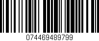 Código de barras (EAN, GTIN, SKU, ISBN): '074469489799'