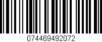 Código de barras (EAN, GTIN, SKU, ISBN): '074469492072'