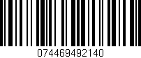 Código de barras (EAN, GTIN, SKU, ISBN): '074469492140'
