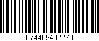 Código de barras (EAN, GTIN, SKU, ISBN): '074469492270'