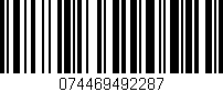 Código de barras (EAN, GTIN, SKU, ISBN): '074469492287'