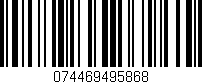 Código de barras (EAN, GTIN, SKU, ISBN): '074469495868'