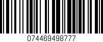 Código de barras (EAN, GTIN, SKU, ISBN): '074469498777'