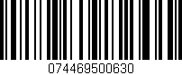 Código de barras (EAN, GTIN, SKU, ISBN): '074469500630'