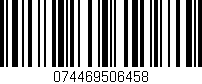 Código de barras (EAN, GTIN, SKU, ISBN): '074469506458'