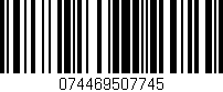 Código de barras (EAN, GTIN, SKU, ISBN): '074469507745'