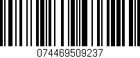 Código de barras (EAN, GTIN, SKU, ISBN): '074469509237'