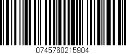 Código de barras (EAN, GTIN, SKU, ISBN): '0745760215904'