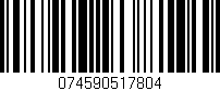 Código de barras (EAN, GTIN, SKU, ISBN): '074590517804'