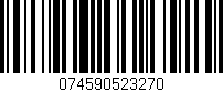 Código de barras (EAN, GTIN, SKU, ISBN): '074590523270'