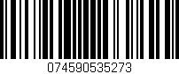 Código de barras (EAN, GTIN, SKU, ISBN): '074590535273'