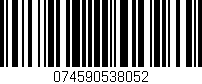 Código de barras (EAN, GTIN, SKU, ISBN): '074590538052'