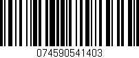 Código de barras (EAN, GTIN, SKU, ISBN): '074590541403'