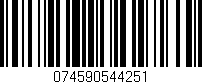 Código de barras (EAN, GTIN, SKU, ISBN): '074590544251'