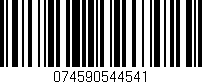Código de barras (EAN, GTIN, SKU, ISBN): '074590544541'