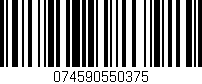Código de barras (EAN, GTIN, SKU, ISBN): '074590550375'