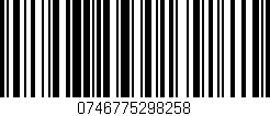 Código de barras (EAN, GTIN, SKU, ISBN): '0746775298258'
