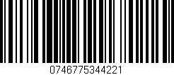 Código de barras (EAN, GTIN, SKU, ISBN): '0746775344221'