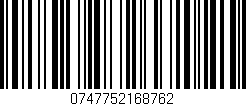 Código de barras (EAN, GTIN, SKU, ISBN): '0747752168762'