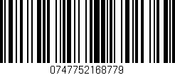Código de barras (EAN, GTIN, SKU, ISBN): '0747752168779'
