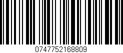 Código de barras (EAN, GTIN, SKU, ISBN): '0747752168809'