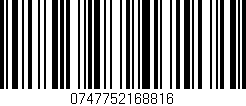 Código de barras (EAN, GTIN, SKU, ISBN): '0747752168816'