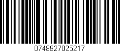 Código de barras (EAN, GTIN, SKU, ISBN): '0748927025217'
