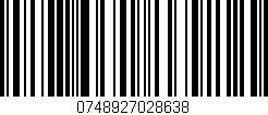 Código de barras (EAN, GTIN, SKU, ISBN): '0748927028638'