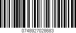 Código de barras (EAN, GTIN, SKU, ISBN): '0748927028683'