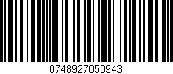 Código de barras (EAN, GTIN, SKU, ISBN): '0748927050943'