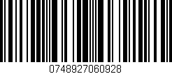 Código de barras (EAN, GTIN, SKU, ISBN): '0748927060928'