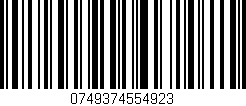 Código de barras (EAN, GTIN, SKU, ISBN): '0749374554923'