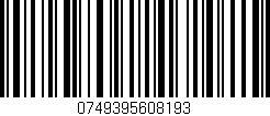Código de barras (EAN, GTIN, SKU, ISBN): '0749395608193'
