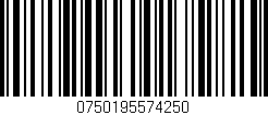 Código de barras (EAN, GTIN, SKU, ISBN): '0750195574250'