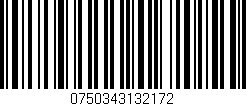 Código de barras (EAN, GTIN, SKU, ISBN): '0750343132172'