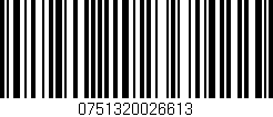 Código de barras (EAN, GTIN, SKU, ISBN): '0751320026613'