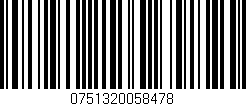 Código de barras (EAN, GTIN, SKU, ISBN): '0751320058478'