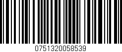 Código de barras (EAN, GTIN, SKU, ISBN): '0751320058539'