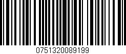 Código de barras (EAN, GTIN, SKU, ISBN): '0751320089199'